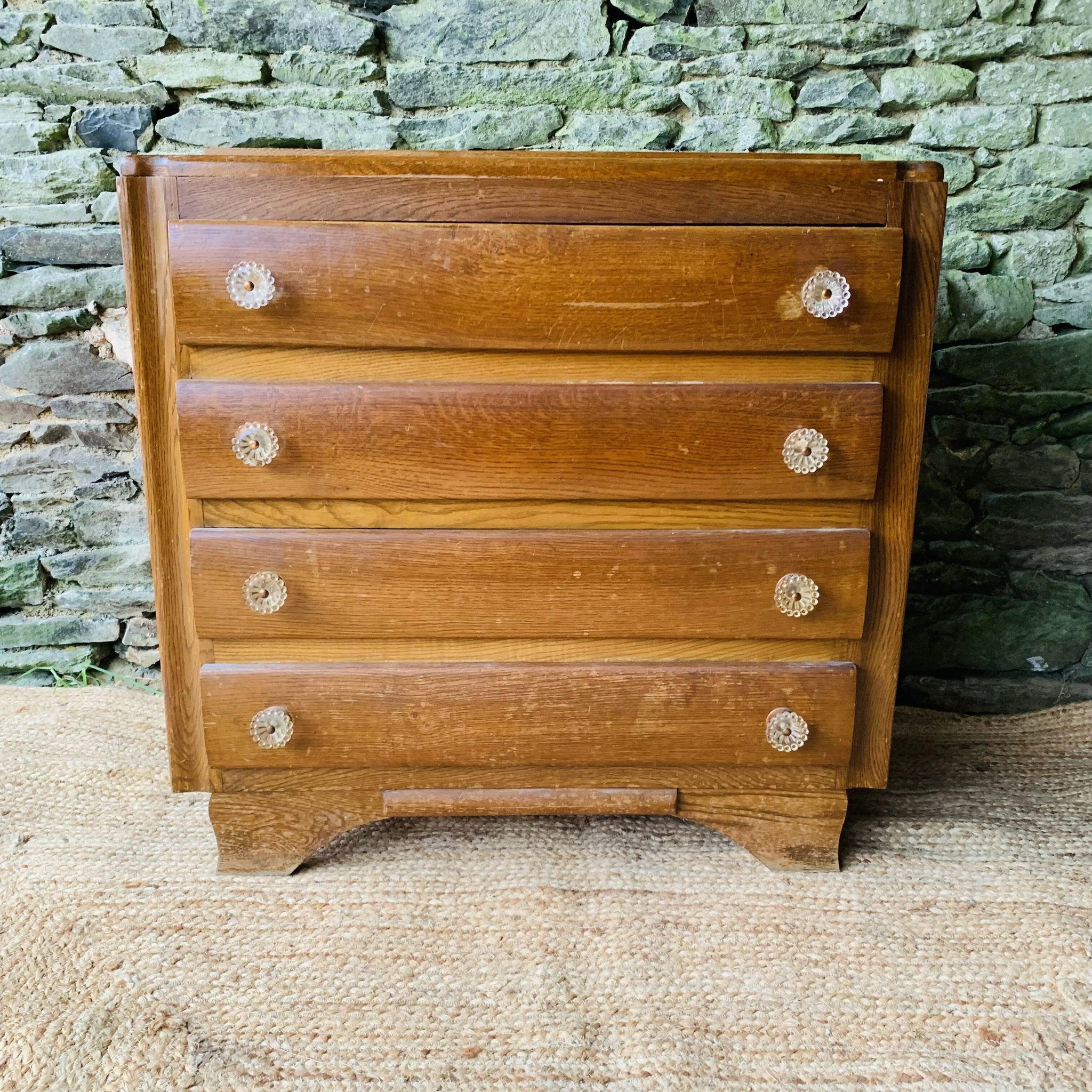 Commode vintage - poignées fleurs