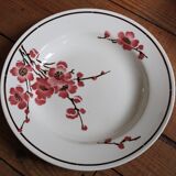 Set of 6 Terre de Fer St Amand "cherry" deep plates