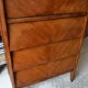 Vintage secretary inclined oak 50s/60s