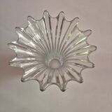Vase tulipe en cristal vintage années 60 – très lourd, avec légère trace