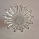 Vintage 60s crystal tulip vase - very heavy, with slight marks