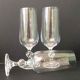 10 crystal champagne flutes