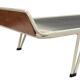 Vintage meridian in teak steel steel hairpin country leg down 60s