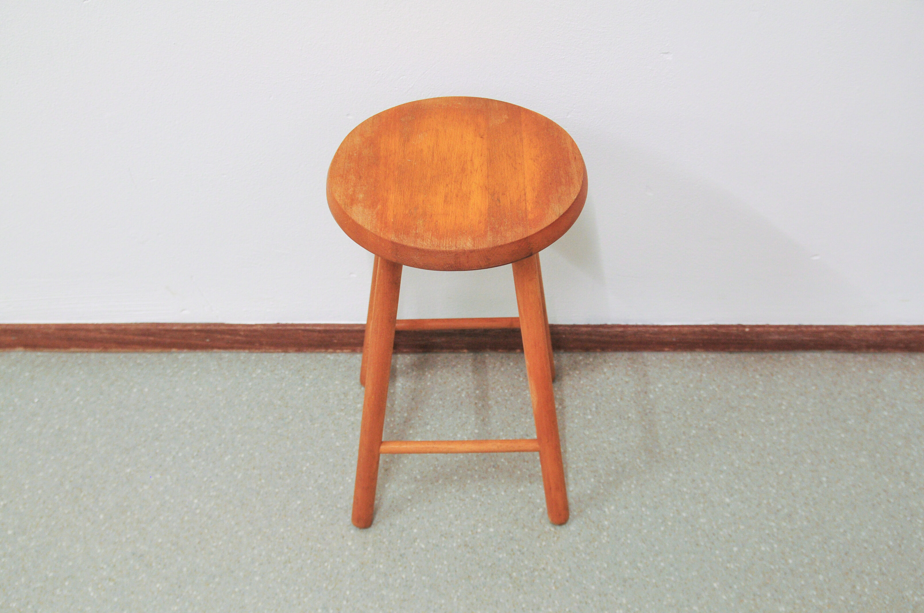 wooden vintage stool