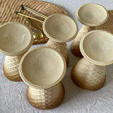 Set of 5 ice cream cups Italy 1960