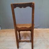 Chaise escabeau en bois massif