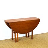 Scandinavian folding teak dining table