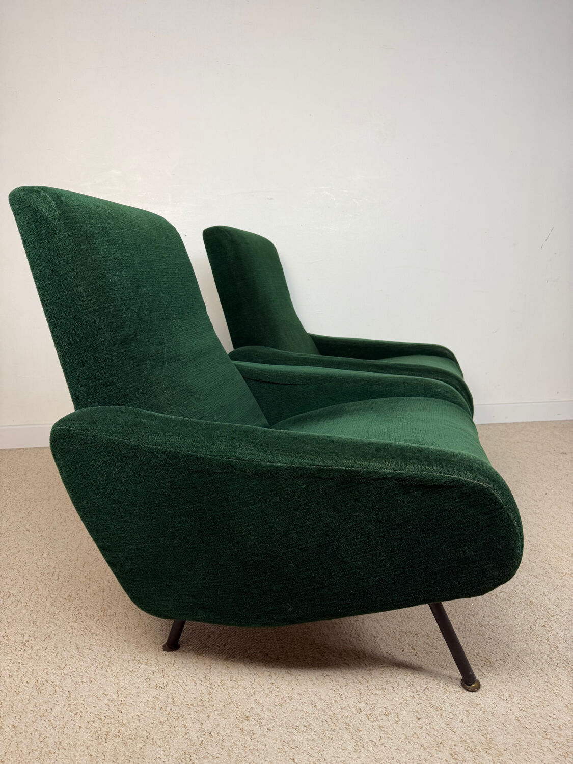 Vintage armchairs from the 60s/70s in the style of Pierre Guariche.
