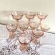 Set of 9 pink champagne coupe fruit coupe Rosaline Luminarc glasses