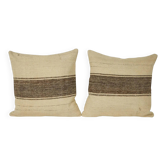 Lot de 2 housses de coussin turque vintage 58x61 cm