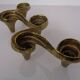 Large Brutalist Bronze Candleholder by Michael Harjes, 1960s