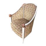 Three armchairs and an ottoman 1925 Art Deco