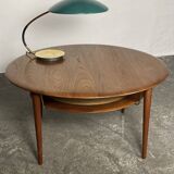 Scandinavian coffee table in teak, design by P. Hvidt & O. Mølgaard-Nielsen, 1960.