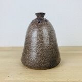 Vintage signed sandstone flower spade vase