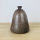 Vintage signed sandstone flower spade vase