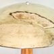 Large nautical lamp in wood and brass from the 80s
