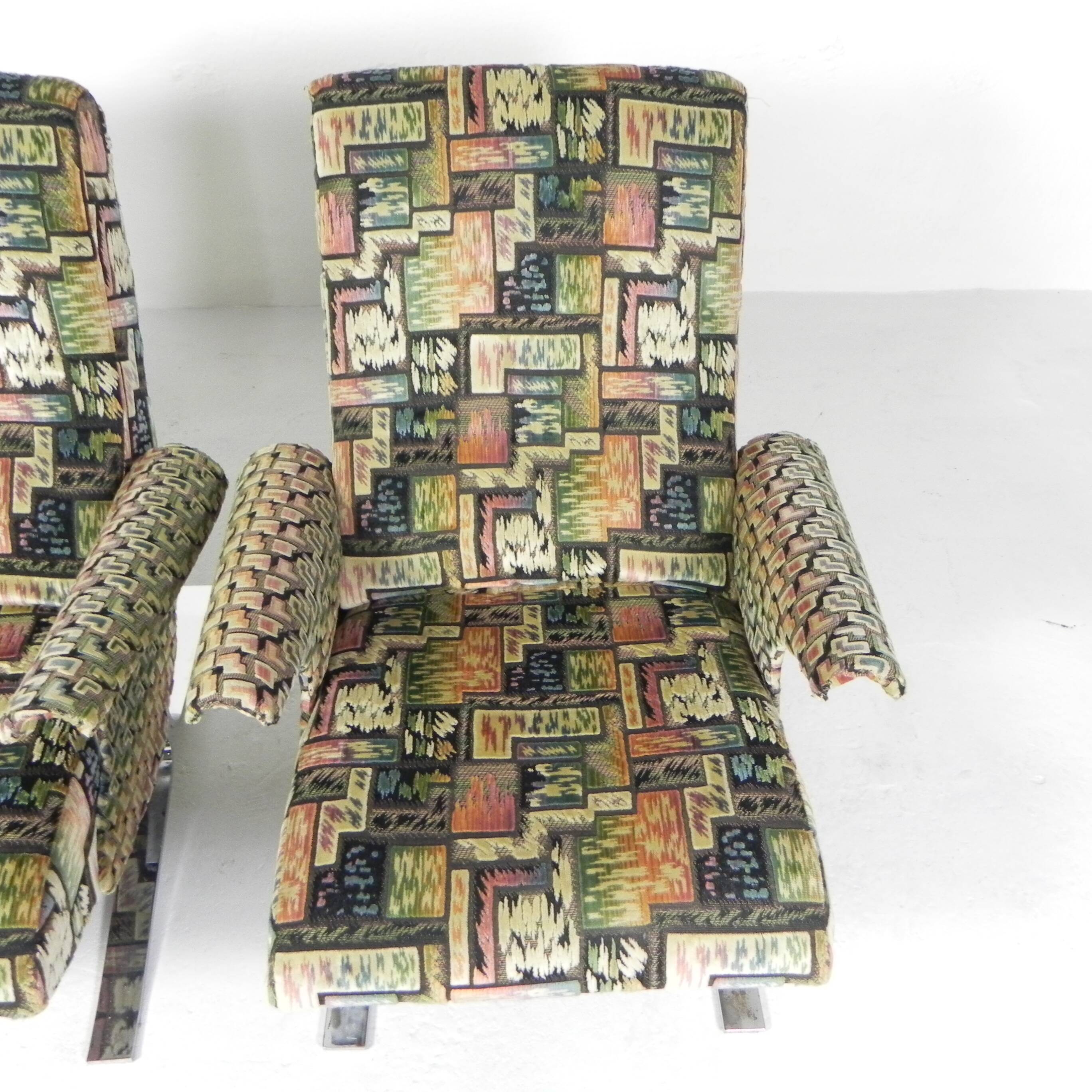 Set of 2 armchairs, Copenhagen model, Francois Letourneur, 1960s