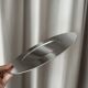 modernist presentation plates in polished mirror steel – Bouillet Bourd