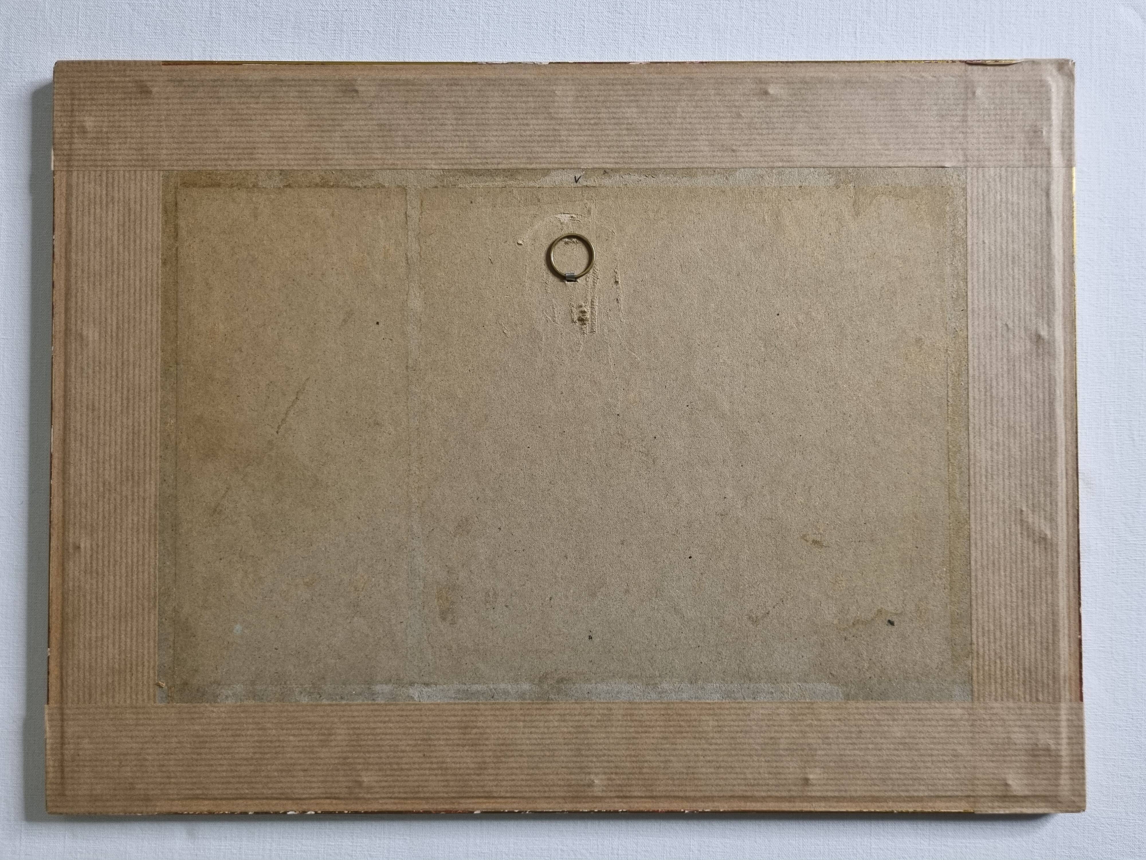 Sérigraphie encadrée sous verre d'après Jean Dubuffet, en noir et blanc, années 70, 40 x 29