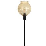 Lampe de table à poser avec un abat-jour ancien en verre doré