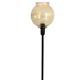 Table lamp with an antique gold glass lampshade