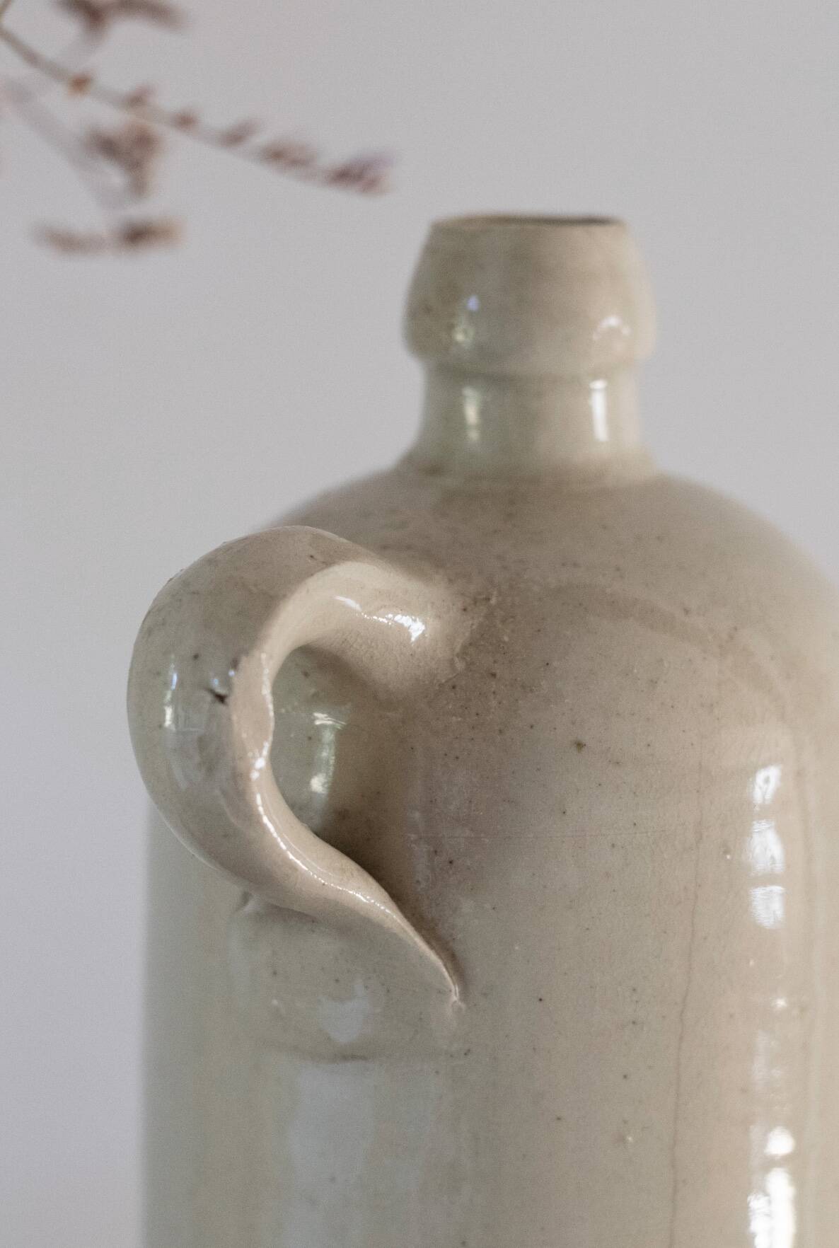 Vintage stoneware bottle Pont des Vernes
