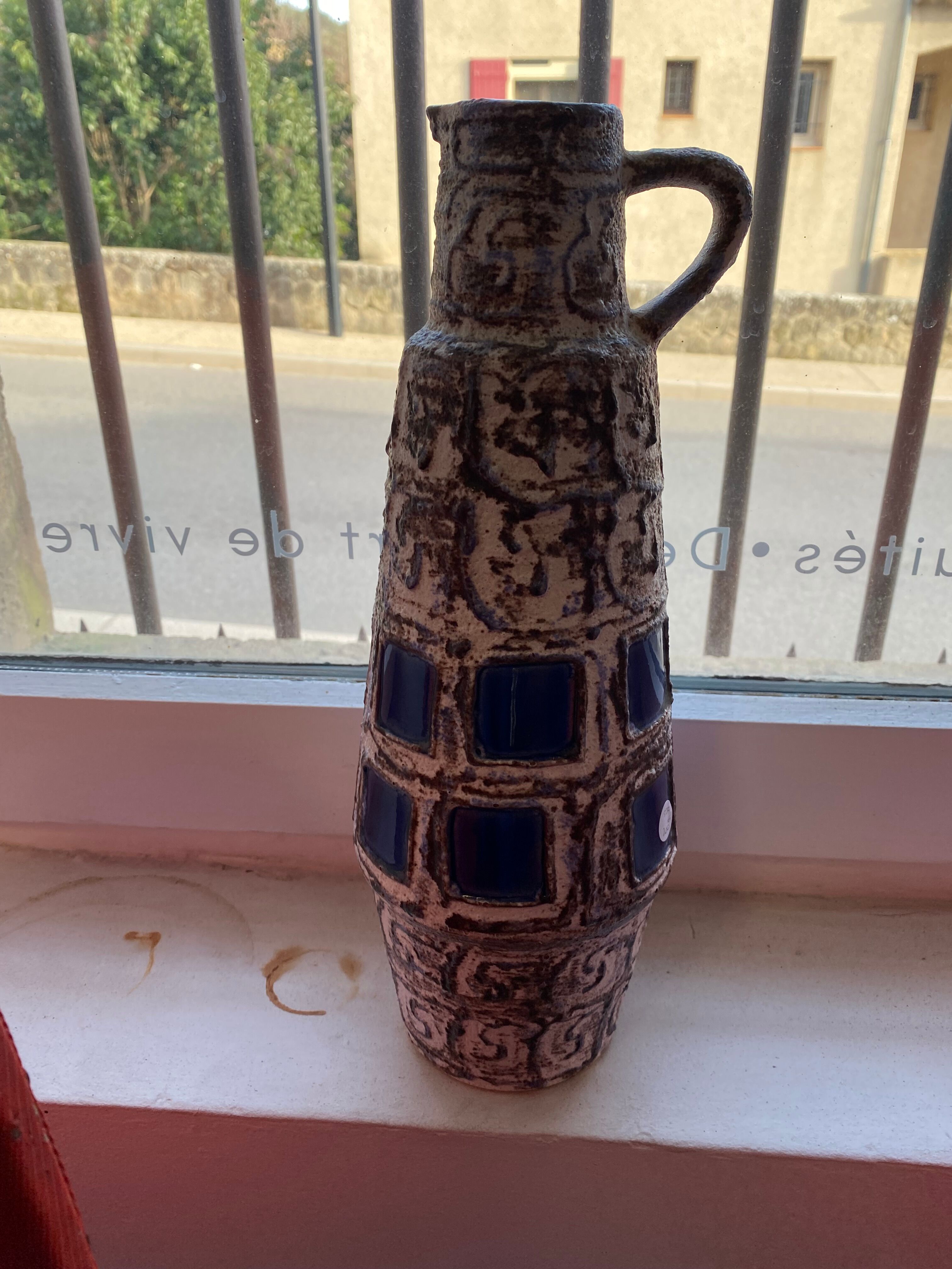 Large decorative ceramic vase