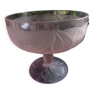 Coupe signee Chaumette cristal Art Nouveau