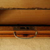 Radia vintage oak double curtain binder cabinet