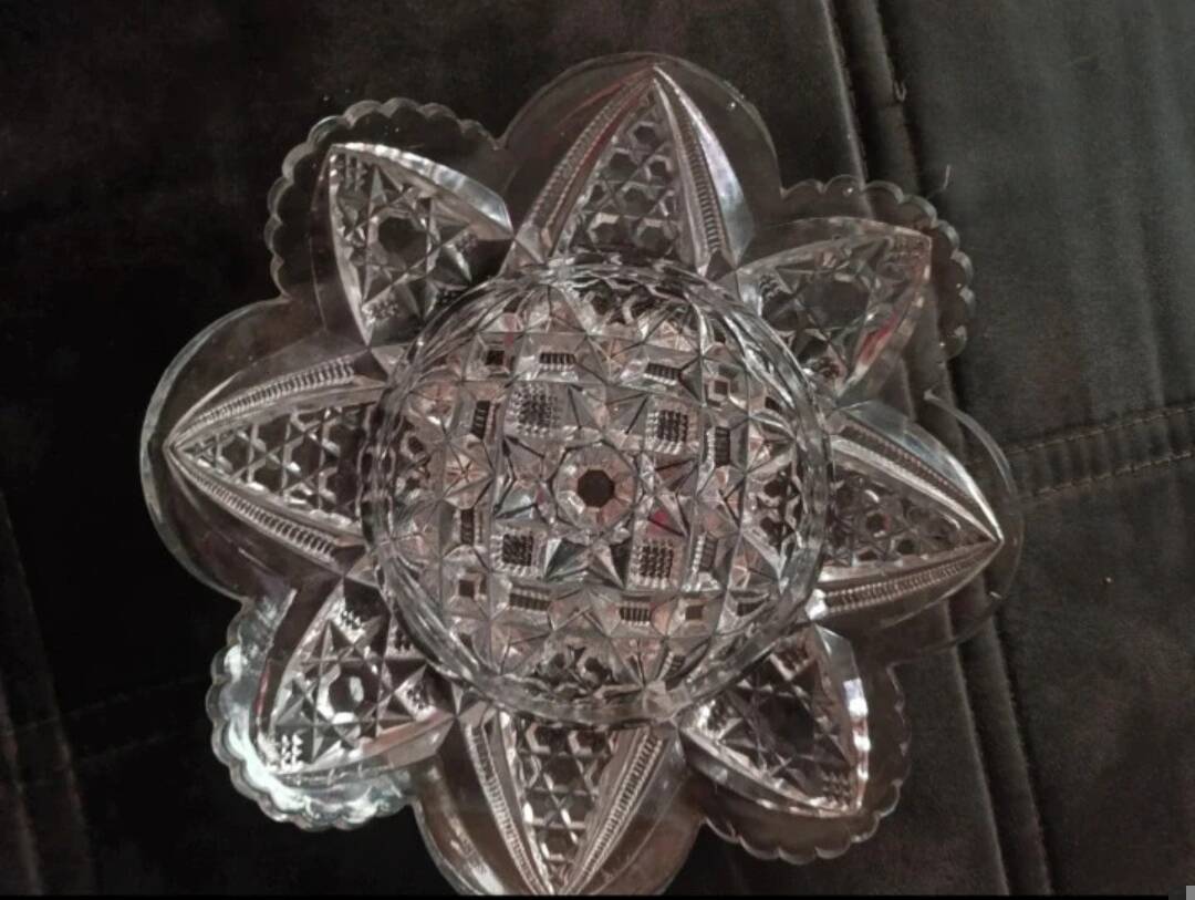 Antique cut glass butter dish – Luxury & elegance of the dining table art