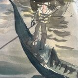 Watercolour of Venice, By Hourregue