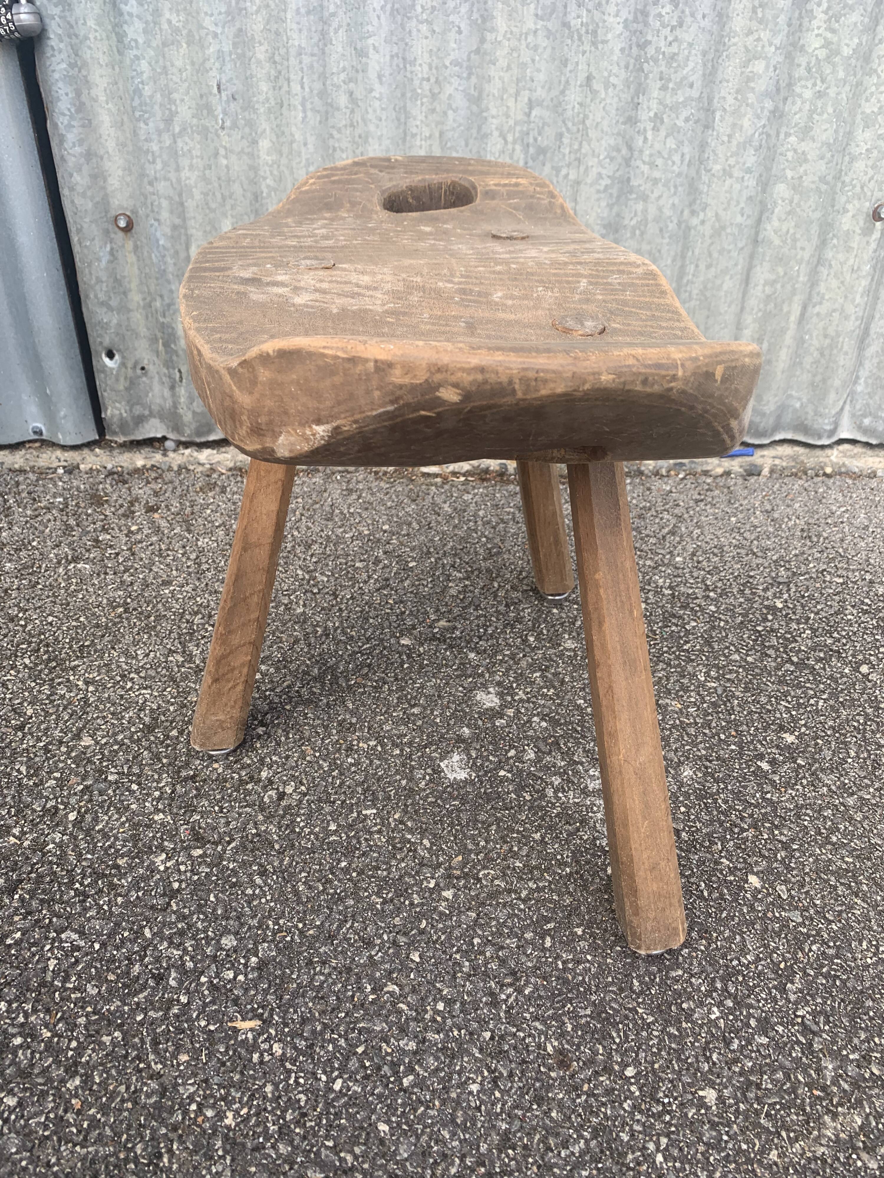 Brutalist tripod stool