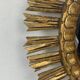 Large midcentury Spanish gold gilt wood sun or sunburst mirror, 1950s