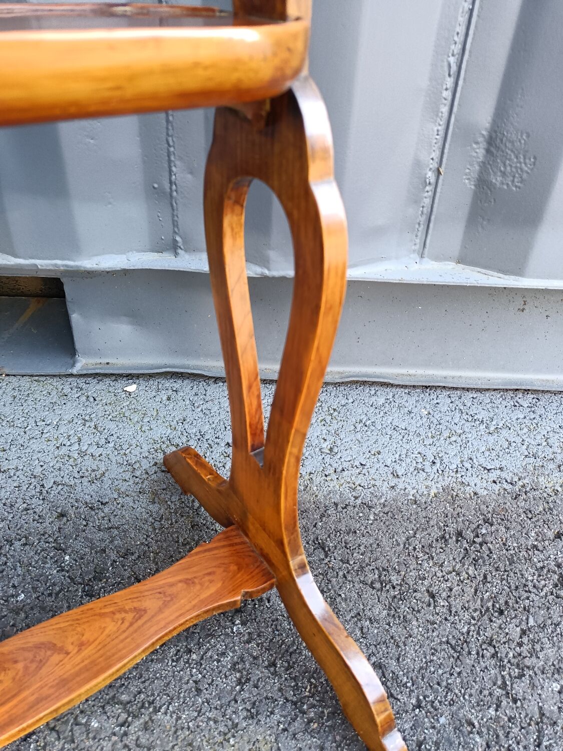 Pair of bedside tables in antique marquetry Louis XVl