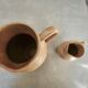 Set of two Village de France stoneware pitchers