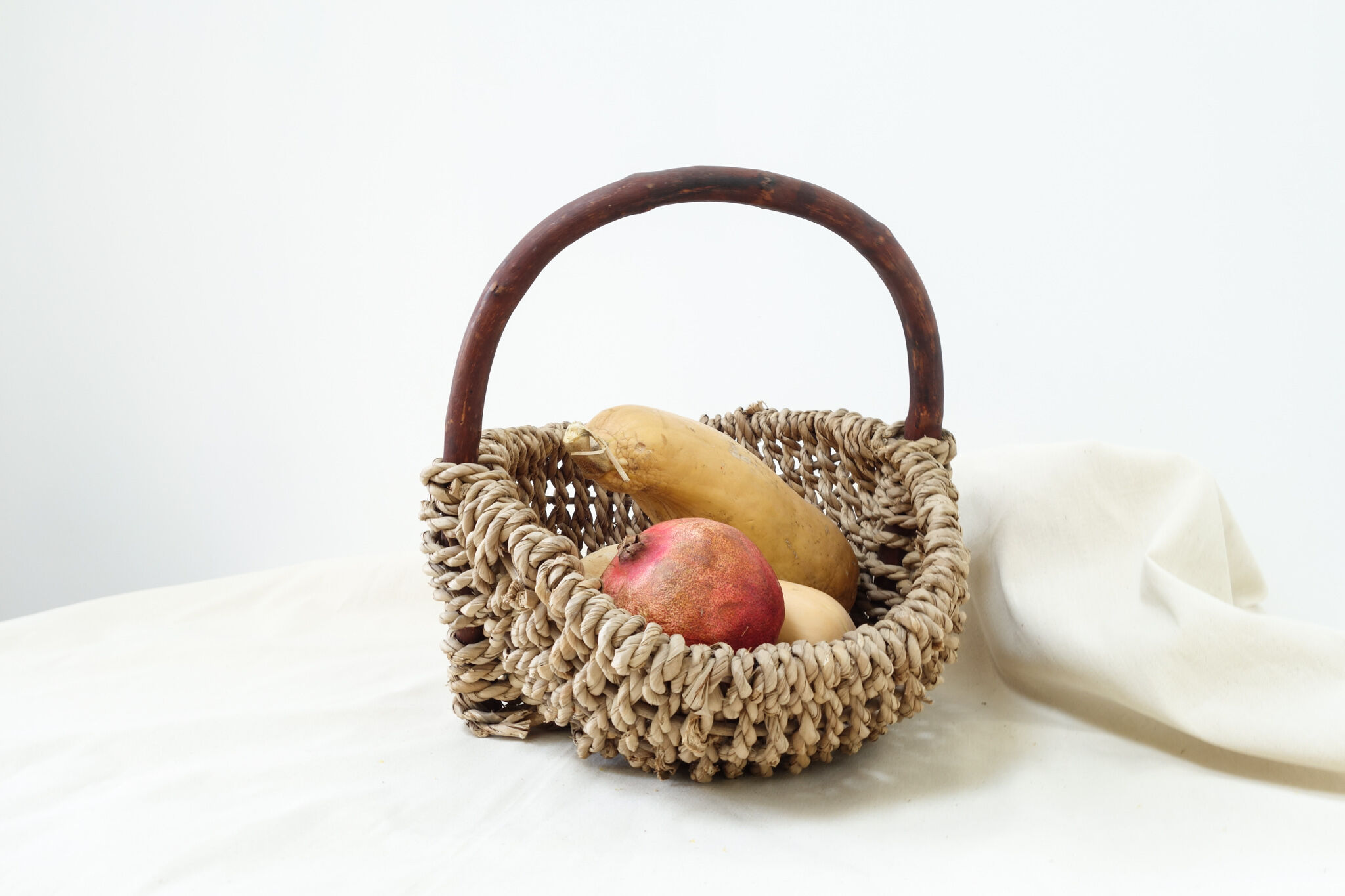Rare 50s cord basket.