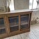 Oak sideboard with glass doors