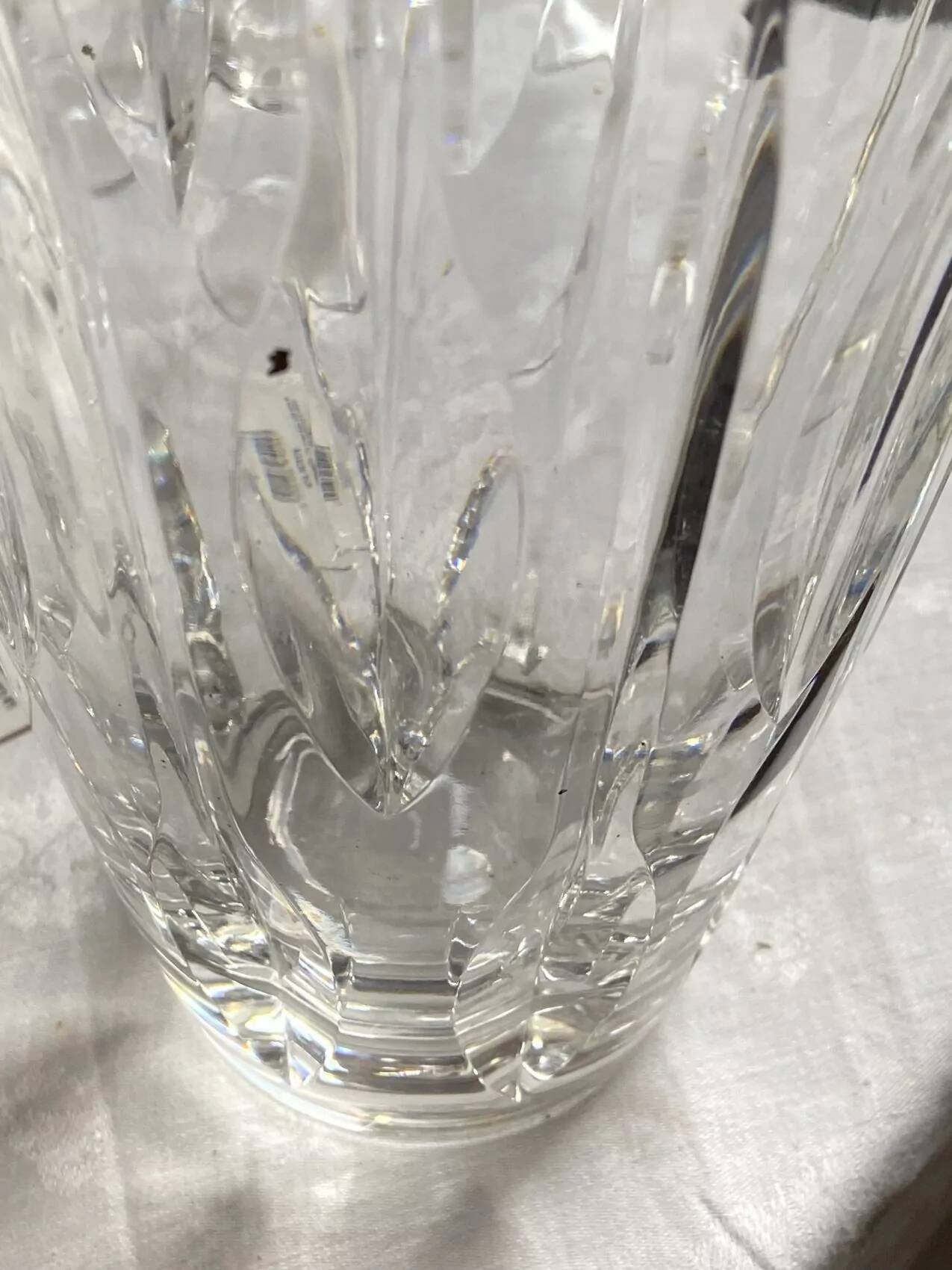 Vase en cristal, années 60