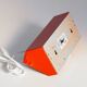 Orange Elidus bedside lamp in metal, designed by Hans-Agne Jakobsson in the 1970s.