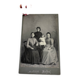 Photo de famille ancienne noir et blanc