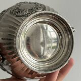 Shiny silver metal cup
