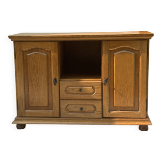 Low wooden storage unit L125