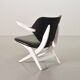 Louis van Teeffelen Dutch Design 'Pelican' Teak Lounge Chair for Webe 1960s