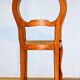 Lot of 6 chairs and table in cherry wood
