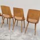 Series of 4 Baumann bistro chairs model Mondor 1950 vintage