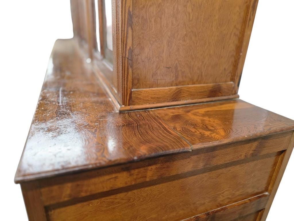 Vitrine industrielle vintage XL haute / armoire de laboratoire / armoire