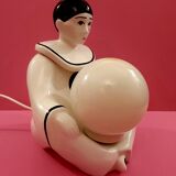 Lamp Pierrot in ceramic