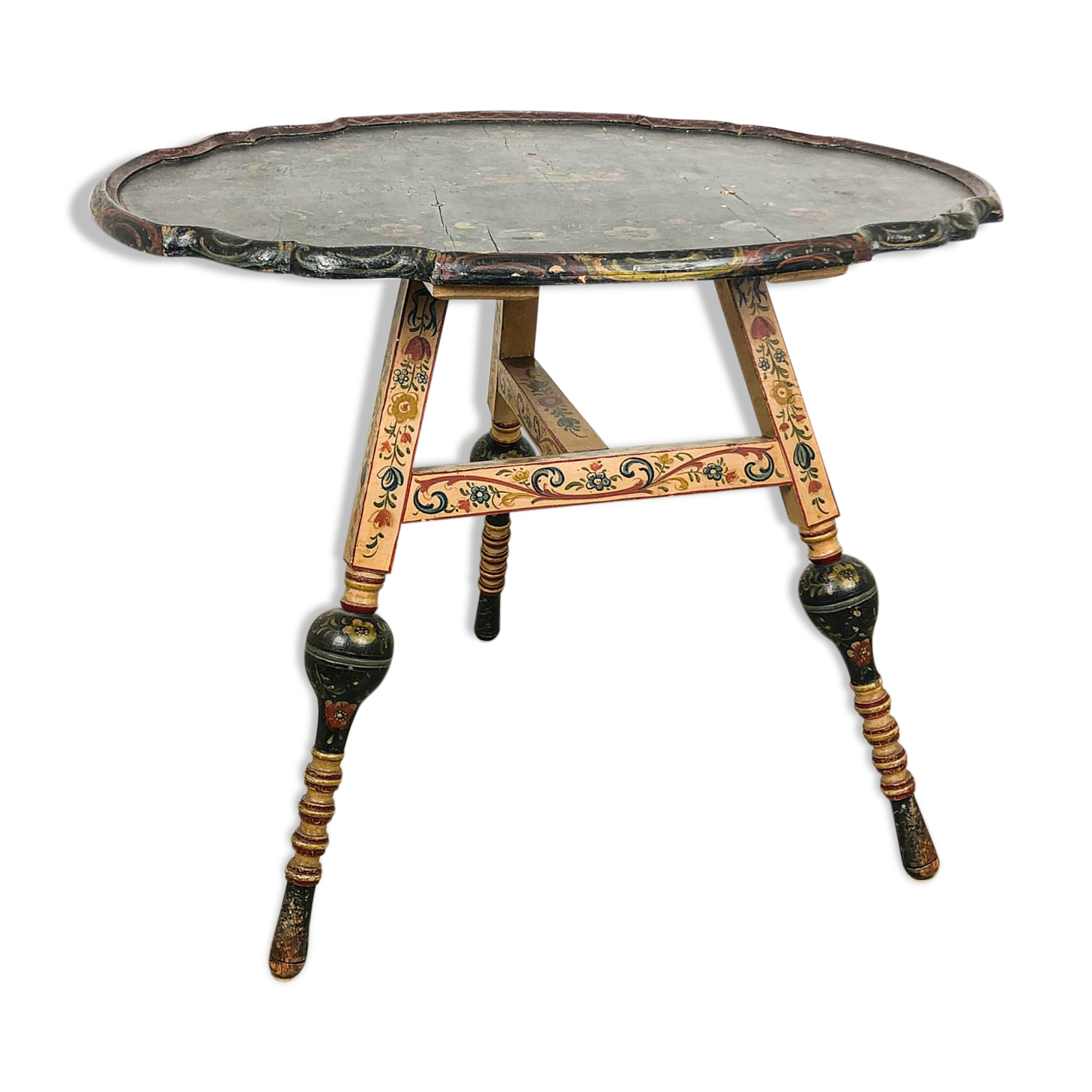 Dutch antique Hindeloopen table 18th century
