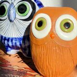 Vintage Handmade Ceramic Owls