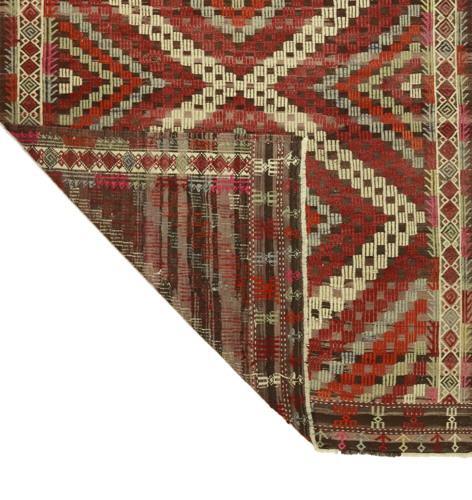 Grand Kilim Turkish Anatolia 175x250 cm Vintage Geometric Handwoven